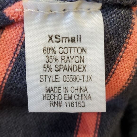 Sweater by Poof Xsmall. Gray and pink striped. Very good used condition. - Picture 8 of 8